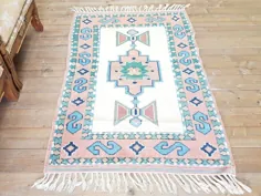 فرش ایرانی فرش ترکی ، فرش فرش دونده فرش ، فرش منطقه ، فرش گلیم ، فرش اوشاک 148 x 96 سانتی متر 4.8 3. 3.1 فوت شماره: 9855 فرش ایرانی