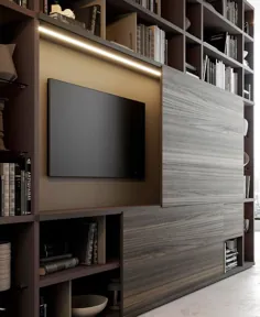 80 ایده مدرن تزئین دیوار تلویزیون