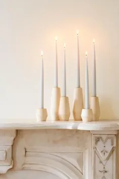 نگهدارنده شمع مخروطی چوب سخت |  AHeirloom