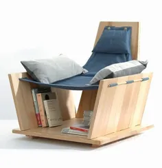 10 ایده طراحی صندلی قفسه کتاب برای کرم های کتاب (در تصاویر)