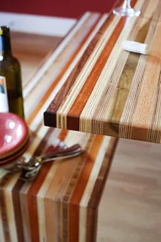 میز و نیمکت ضایعات چوب