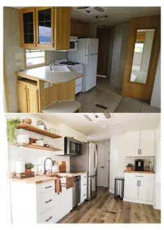 بازسازی آشپزخانه کوچک قبل و بعد
