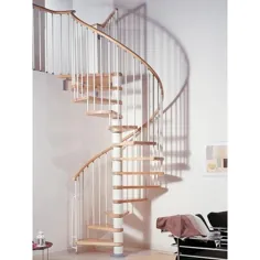 Arke Phoenix 55 in. White Spiral Staircase Staircase Kit-K07096 - انبار خانه