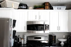 5 روش برای استفاده از فضای بالای کابینت آشپزخانه شما نکات |  برای اجاره
