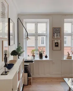 زندگی در فضای کوچک: یک آپارتمان دلپذیر دانمارکی با زنگ های آرام و خاکی