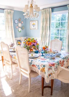 یک میز پاییزی با رنگ های پاستلی و زیبا Chintz - Pender & Peony - یک وبلاگ جنوبی