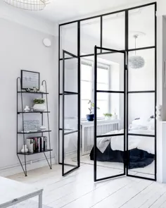 یک آپارتمان کوچک استکهلم از 400 فوت مربع حداکثر استفاده را می برد
