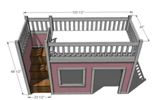 نقشه های تخت خواب آسانسور برای کودکان و نوجوانان خوابگاه مبلمان نجاری - خودتان بسازید - برنامه های خود را بسازید