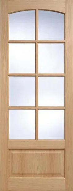 درب شیشه ای LPD Internal Oak Worthing 8 Light Bevelled Door را اکنون به صورت آنلاین بخرید |  WOROAKGL24
