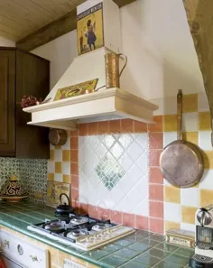 رنگ های آشپزخانه بنفش و صورتی به سبک Retro Vibe به طراحی و دکوراسیون آشپزخانه مدرن افزوده است