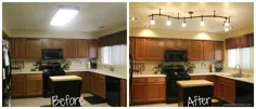 بازسازی مینی آشپزخانه - نورپردازی جدید باعث ایجاد تفاوت جهانی می شود!  - مامان تلاش می کند