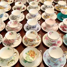 فنجان و نعلبکی چای ناسازگار // لیوان چای خوری و نعلبکی // فنجان چای میکس و مچ // فنجان چای فنجان چای // پارتی چای