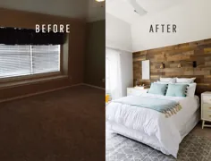 قبل و بعد از تغییر شکل اتاق خواب ساده برای زک و کیتلین!