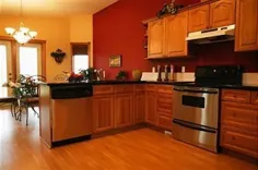 چگونه آشپزخانه بلوط را بدون کابینت نقاشی به روز کنیم
