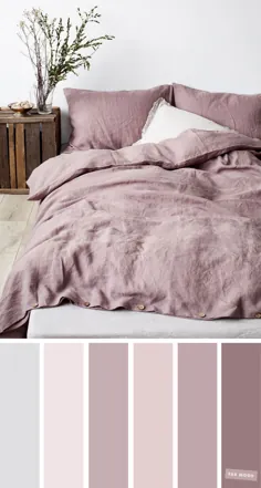 Shades of Mauve Color Ideas برای اتاق خواب ، پالت رنگی Mauve