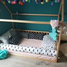 سپر تخت نوزاد کوسن کودک نوپا سپر تخت خواب کف |  اتسی