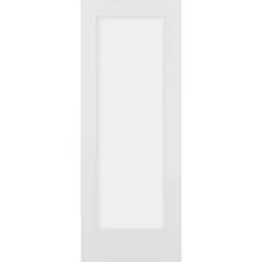 شیکر تأمین تجهیزات ساختمانی 24 در x 80 در سفید سفید 1 تایی مربع مات شیشه ای جامد هسته کاج MDF تخته سنگ MDF درب Lowes.com