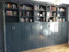قفسه کتاب تخت مورفی افقی