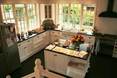 آشپزخانه روباز خانه سفید خانه های رویایی آمریکایی gmbh landhaus küchen |  احترام گذاشتن