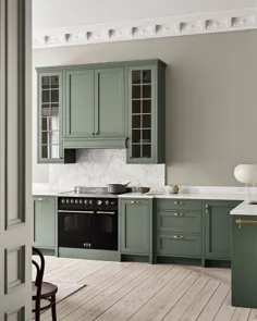 نوردیسکا کوک |  آشپزخانه نوردیک در اینستاگرام: "آشپزخانه شاکر - یکی از محبوب ترین سبک های زمان ما ، آشپزخانه شیکر یک زیبا ، بی انتها و کاربردی را ارائه می دهد ..."