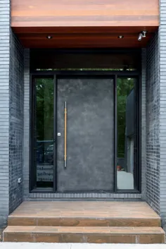 نصب درب محوری مدرن سفارشی در آتلانتا |  درهای Scardino