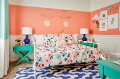 بهترین ایده های تزیین اتاق خواب دخترانه رنگارنگ