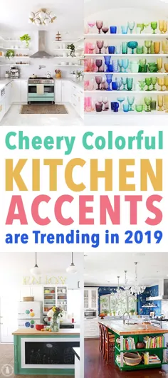 روند آشپزخانه 2019 لهجه های آشپزخانه رنگارنگ و شاد هستند - بازار کلبه
