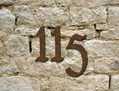 مجموعه ای از 3 / شماره های خانه روستایی یا حروف 2 تا |  اتسی