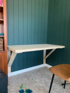 یک میز شناور DIY در اتاق بازی - عشق و نوسازی