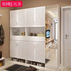 خرید قفسه های مخصوص سالن کابینت کفش مینیمالیستی مدرن ، درب ورودی کابینت نگهداری کفش ، نمونه کارهای کابینت اتاق نشیمن را با قیمت ارزان در Alibaba.com