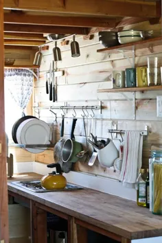 آشپزخانه Christopher & Merete’s Truly Tiny در محدوده کلرادو