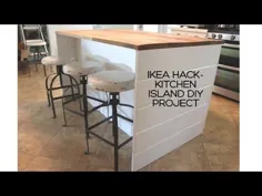 جزیره آشپزخانه Ikea DIY با صفحه شمارنده ضد شوره!  - کلبه محدوده رایگان