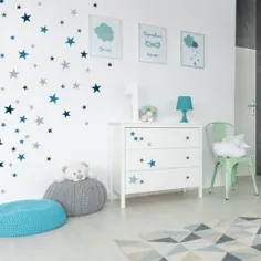Wandtattoo Sterne für das Kinderzimmer - بلو