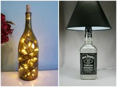 لامپ بطری DIY: با بطری های بازیافتی یک لامپ میز درست کنید - چراغ های iD