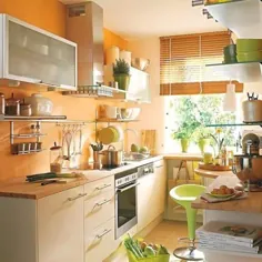 رنگ آشپزخانه نارنجی ، 20 ایده مدرن و طراحی آشپزخانه