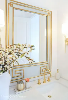 آشپزخانه حمام پودر زیبا - طرح های طلای دکور