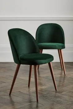 ست 2 صندلی غذاخوری زولا با پاهای جلوی گردو را از فروشگاه اینترنتی Next UK خریداری کنید