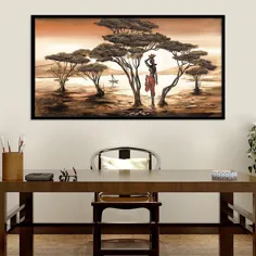6.75 دلار تخفیف 50 دلاری ایالات متحده آمریکا | چاپ پوستر بوم قاره آفریقا چاپ پوستر دیواری آفریقایی منظره برای اتاق نشیمن نقاشی دکوراسیون رنگارنگ | نقاشی و خوشنویسی |  - AliExpress