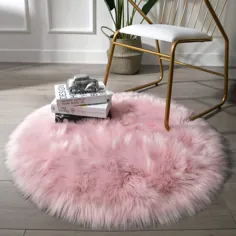 Softness Faux Fur فرش سفید گوسفند فرش صندلی روکش صندلی پد صندلی منطقه Shaggy فرش برای مبل اتاق خواب