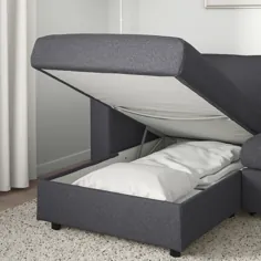 مبل راحتی خوابیده ، با مبل / خاکستری متوسط ​​Gunnared - IKEA