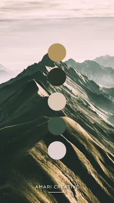 پالت رنگ طلوع کوهستانی
