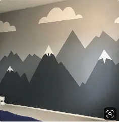 چگونه نقاشی دیواری کوهستانی DIY را در اتاق کودکان خود نقاشی کنیم • طراحی ضریب هوشی