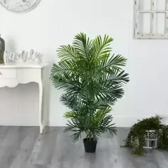 تقریباً طبیعی 4 فوت مصنوعی Areca Palm Tree مقاوم در برابر اشعه ماورا UV بنفش (داخلی / خارجی) -T2045 - انبار خانه