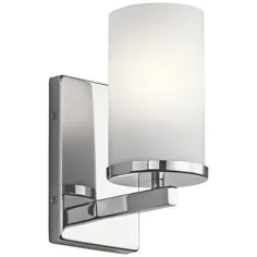 Kichler Crosby 9 1/4 "High Chrome Wall Sconce - # 16W56 | Lamps Plus