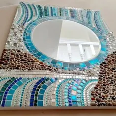 آینه پوسته Mosaic Paua - هنر معرق