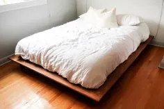 30 طرح تختخوابی رایگان پلت فرم DIY برای ساخت قاب تختخواب خود