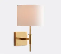 Atticus Metal Sconce با سایه ، برنج