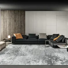 فرش های خاکستری معاصر جدید برای اتاق نشیمن - خانه ای گرم