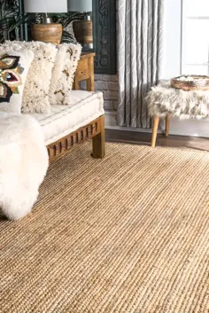 فرش طبیعی بافته شده جوت مائوئی