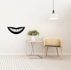 طراحی دهان لبخند دندانپزشکی متال وال آرت / هنر متال / دندانپزشک |  اتسی